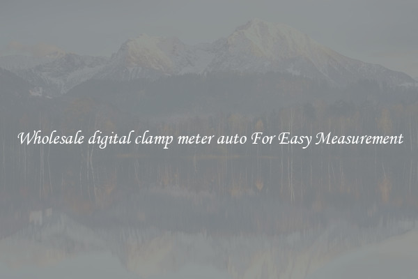 Wholesale digital clamp meter auto For Easy Measurement