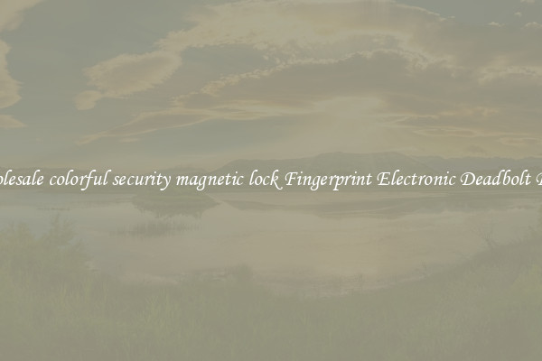 Wholesale colorful security magnetic lock Fingerprint Electronic Deadbolt Door 