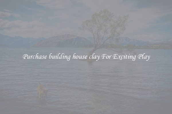 Purchase building house clay For Exciting Play