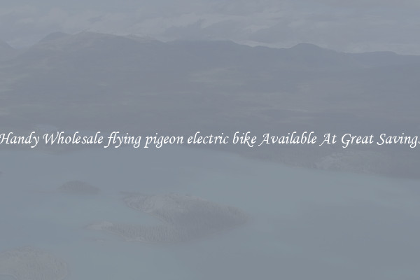 Handy Wholesale flying pigeon electric bike Available At Great Savings