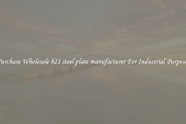 Purchase Wholesale h21 steel plate manufacturer For Industrial Purposes