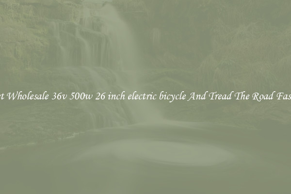 Get Wholesale 36v 500w 26 inch electric bicycle And Tread The Road Faster