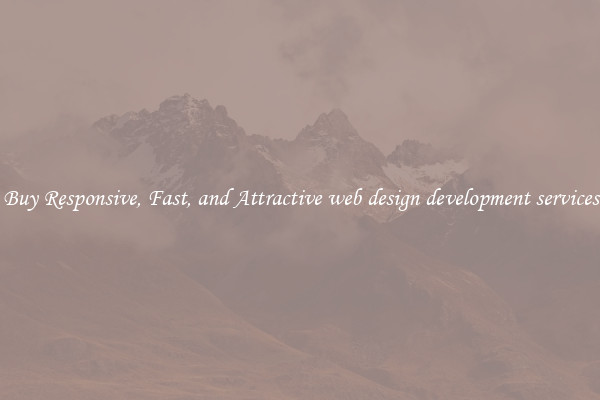 Buy Responsive, Fast, and Attractive web design development services