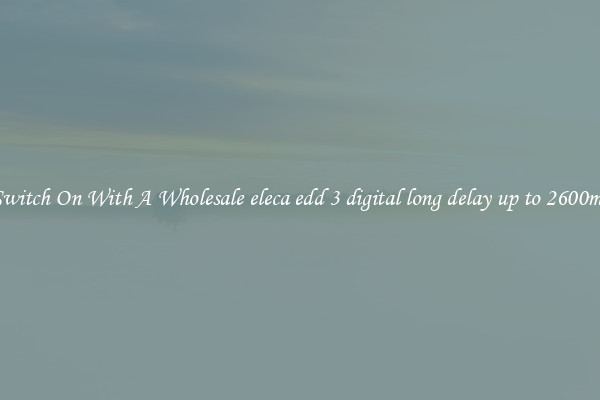 Switch On With A Wholesale eleca edd 3 digital long delay up to 2600ms