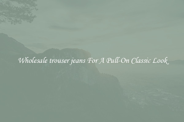 Wholesale trouser jeans For A Pull-On Classic Look