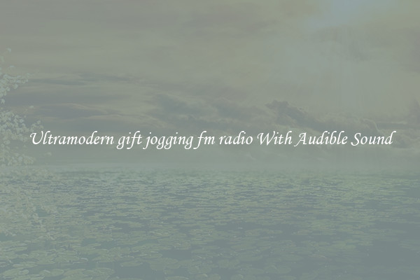 Ultramodern gift jogging fm radio With Audible Sound