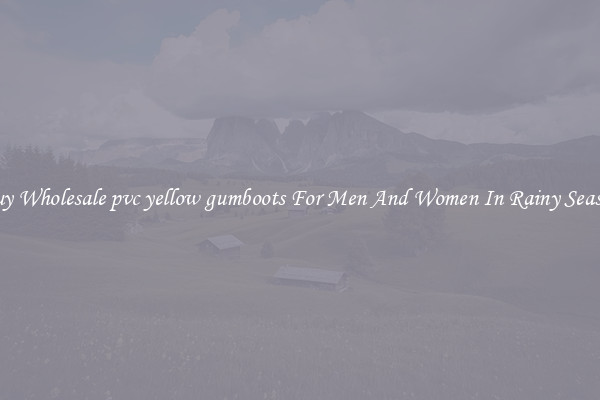 Buy Wholesale pvc yellow gumboots For Men And Women In Rainy Season