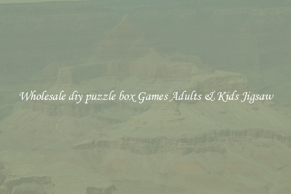 Wholesale diy puzzle box Games Adults & Kids Jigsaw