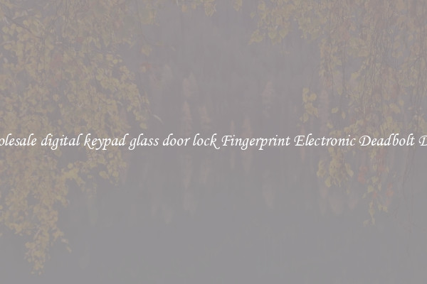 Wholesale digital keypad glass door lock Fingerprint Electronic Deadbolt Door 