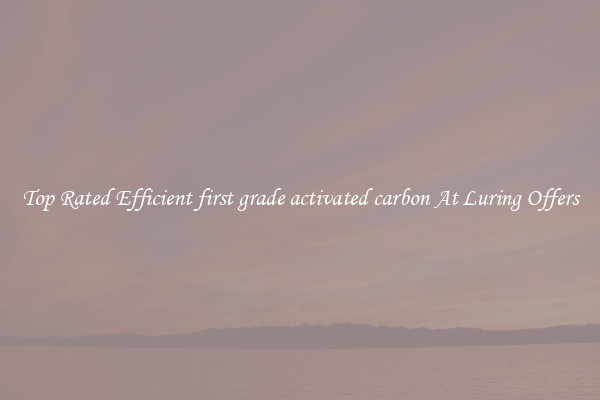 Top Rated Efficient first grade activated carbon At Luring Offers