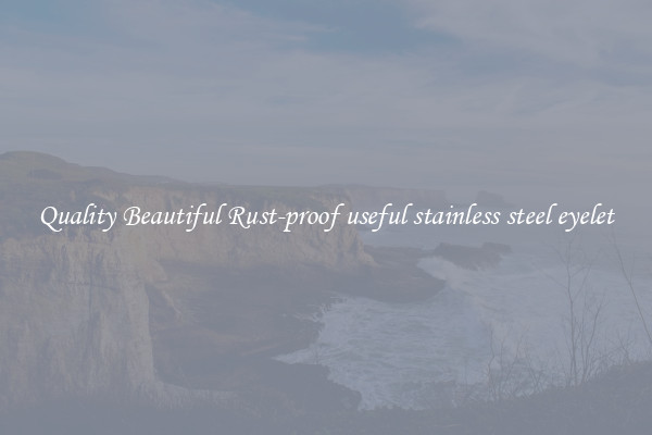 Quality Beautiful Rust-proof useful stainless steel eyelet