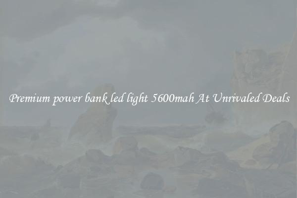 Premium power bank led light 5600mah At Unrivaled Deals
